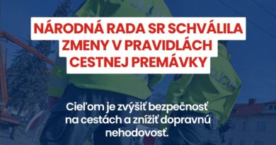NÁRODNÁ RADA DALA ZELENÚ: PRAVIDLÁ CESTNEJ PREMÁVKY PREJDÚ ZMENAMI