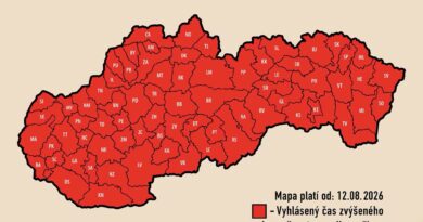 CELÉ SLOVENSKO JE V ČERVENOM🔴 RIZIKO POŽIAROV JE MIMORIADNE VYSOKÉ