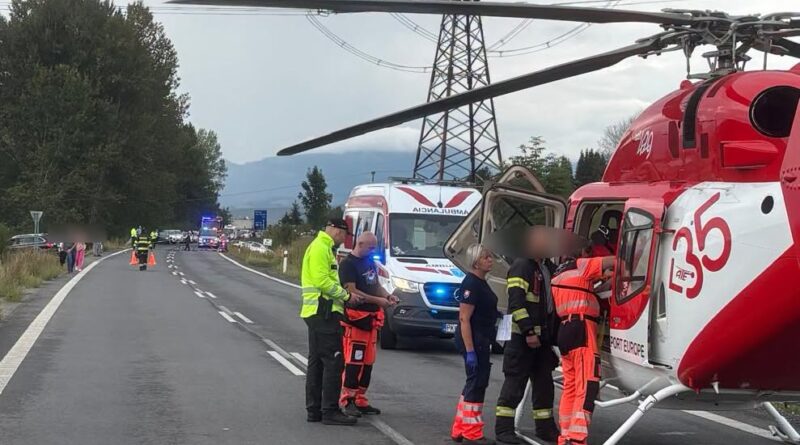 VÁŽNA DOPRAVNÁ NEHODA NA 1/18